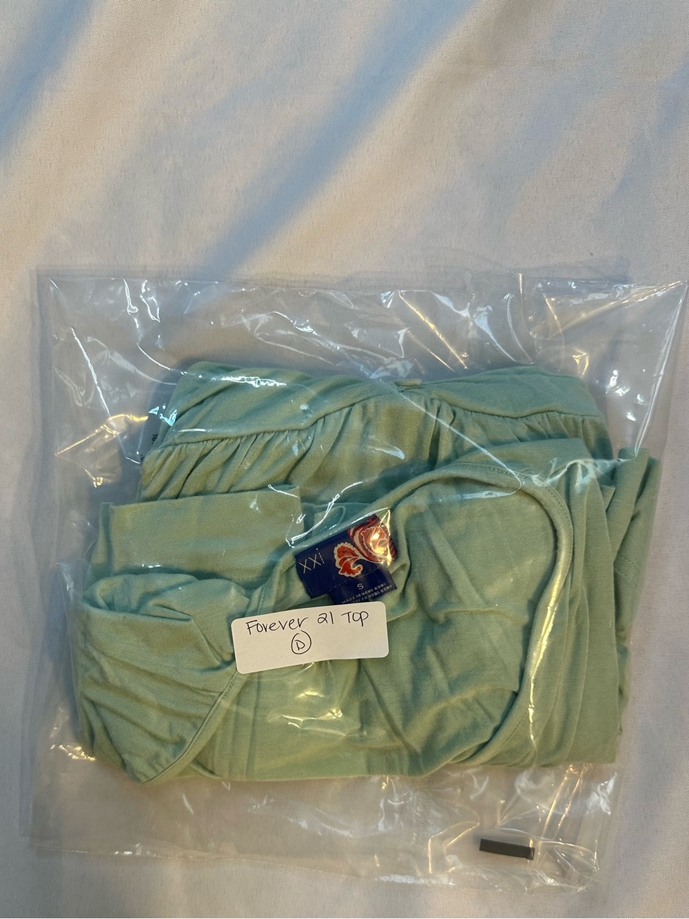 Y2K Forever21 Light Green V-Neck Top - SMALL - Picture 8 of 8